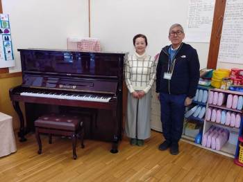 NO155-柏市内幼稚園へ中古ピアノの寄贈-柏オークLC