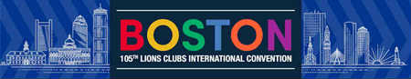 第105回ボストン国際大会ロゴ